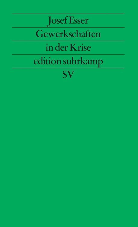 Produktbild: Gewerkschaften in der Krise
