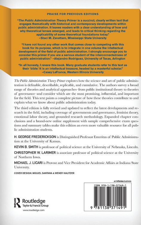 Produktbild: The Public Administration Theory Primer