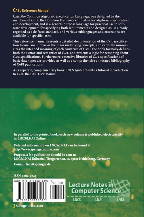 Produktbild: CASL Reference Manual