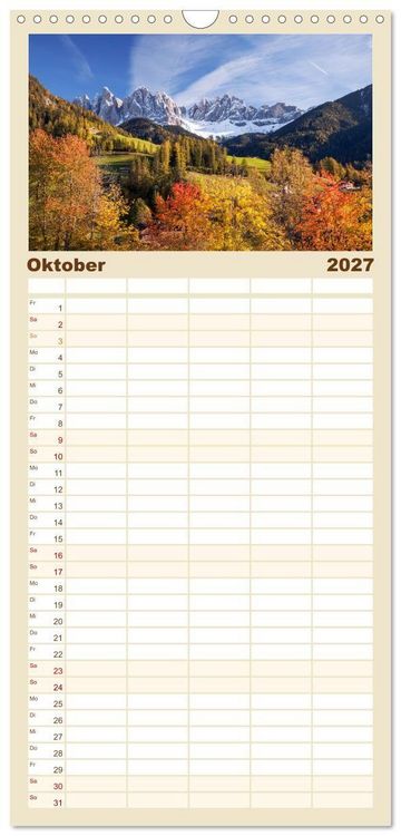 Produktbild: Familienplaner 2027 - Italien - Eine Reise durch Bel Paese mit 5 Spalten (Wandkalender, 21 x 45 cm) CALVENDO