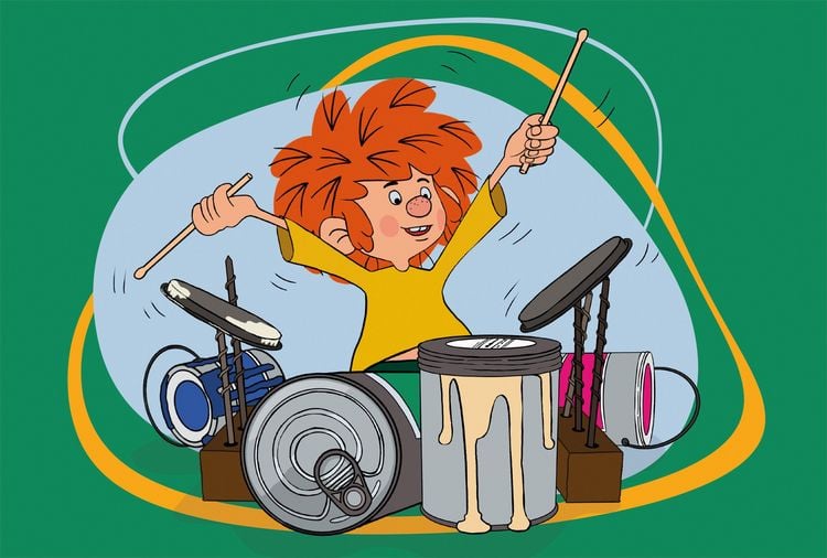 Produktbild: Pumuckl spielt Schlagzeug, 60 Teile