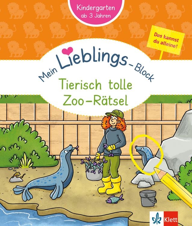 Produktbild: Klett Mein Lieblings-Block: Tierisch tolle Zoo-R&auml;tsel
