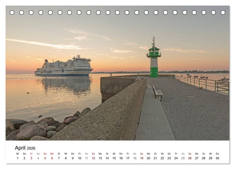 Produktbild: Ostseeheilbad Travem&uuml;nde - L&uuml;becks sch&ouml;nste Tochter (Tischkalender 2026 DIN A5 quer), CALVENDO Monatskalender