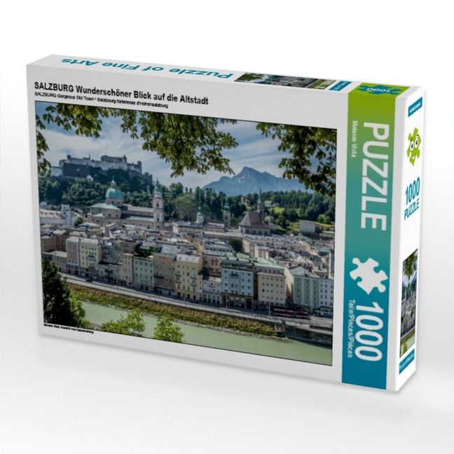 Produktbild: CALVENDO Puzzle SALZBURG Wundersch&ouml;ner Blick auf die Altstadt | 1000 Teile Lege-Gr&ouml;&szlig;e 64x48cm Foto-Puzzle f&uuml;r gl&uuml;ckliche Stunden