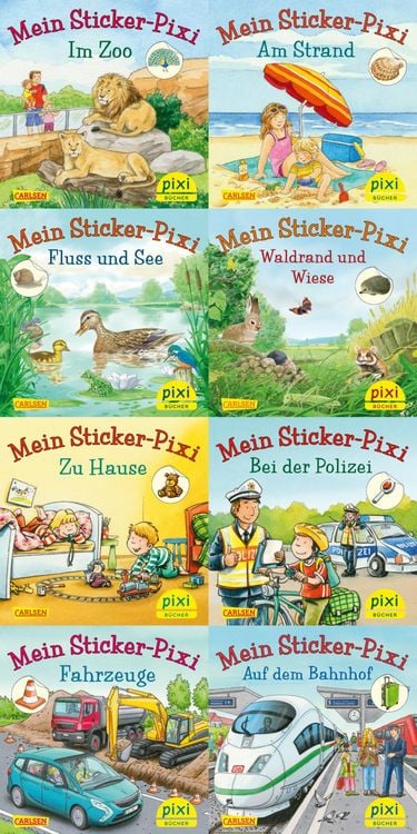 Produktbild: Pixi-8er-Set 234: Pixis neue Sticker-B&uuml;cher (8x1 Exemplar)