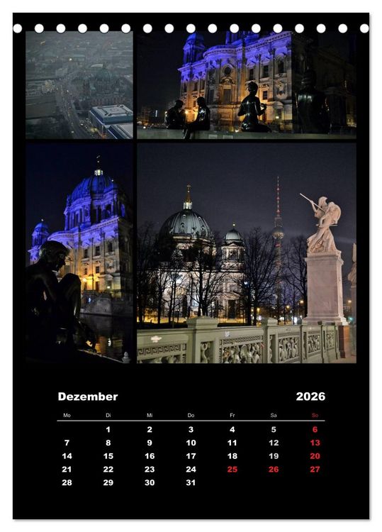 Produktbild: BERLIN / vertikal (Tischkalender 2026 DIN A5 hoch), CALVENDO Monatskalender