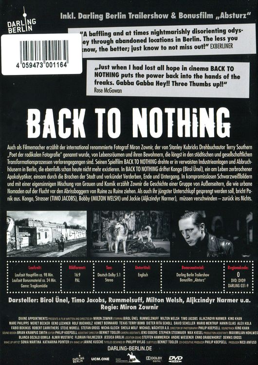 Produktbild: Back to Nothing