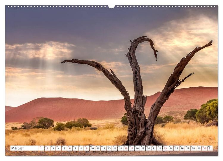 Produktbild: Namibia - Farben und Licht (hochwertiger Premium Wandkalender 2027 DIN A2 quer), Kunstdruck in Hochglanz