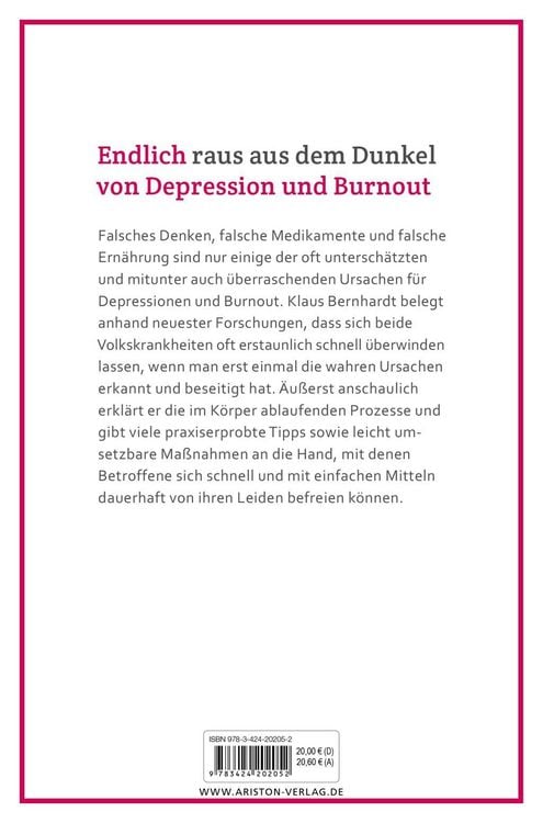 Produktbild: Depression und Burnout loswerden