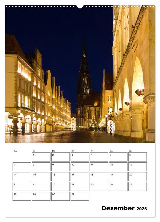 Produktbild: M&uuml;nster entdecken (hochwertiger Premium Wandkalender 2026 DIN A2 hoch), Kunstdruck in Hochglanz