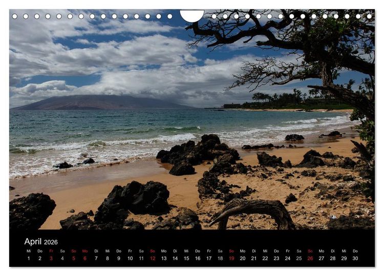 Produktbild: Hawaii - Oahu - Maui (Wandkalender 2026 DIN A4 quer), CALVENDO Monatskalender