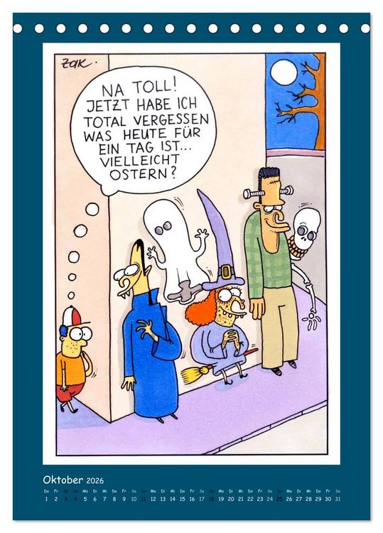 Produktbild: Na Toll! Comics von Martin Zak (Tischkalender 2026 DIN A5 hoch), CALVENDO Monatskalender