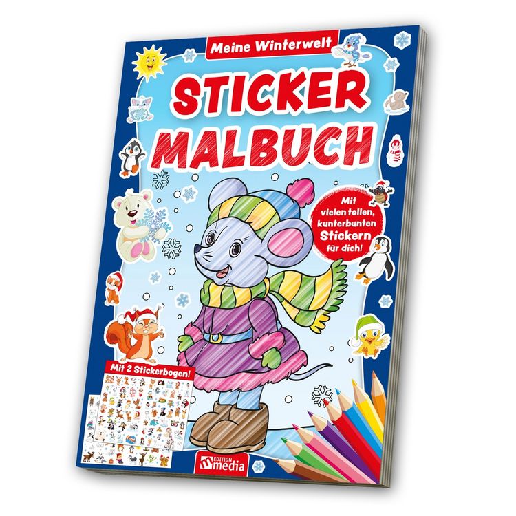 Produktbild: Sticker Malbuch - Winterzeit