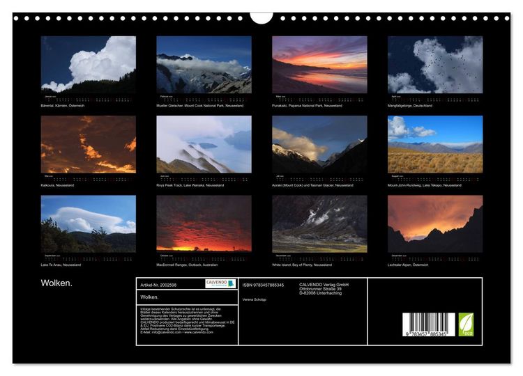 Produktbild: Wolken. (Wandkalender 2026 DIN A3 quer), CALVENDO Monatskalender