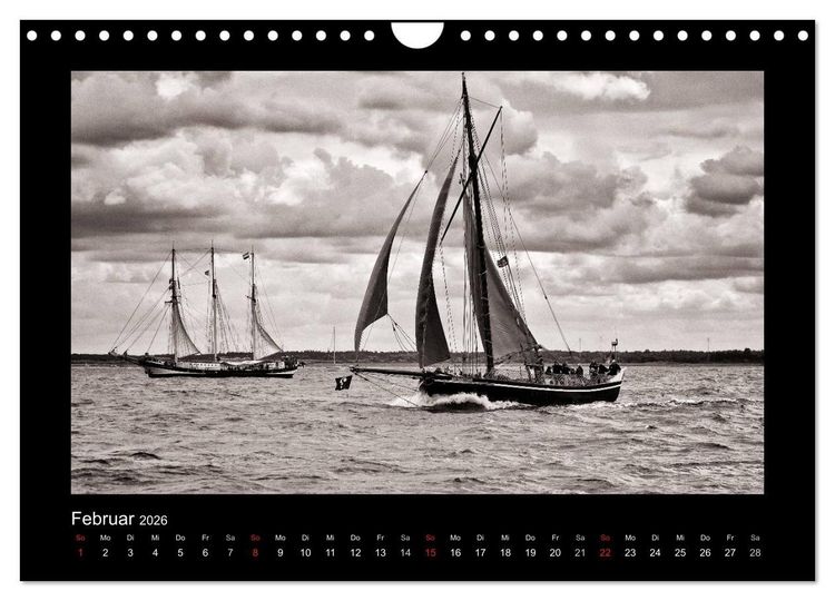 Produktbild: Segelschiffe auf der Ostsee (Wandkalender 2026 DIN A4 quer), CALVENDO Monatskalender