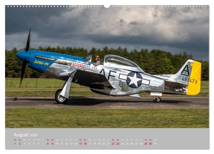Produktbild: Fliegende Legenden - Warbirds (Wandkalender 2026 DIN A2 quer), CALVENDO Monatskalender
