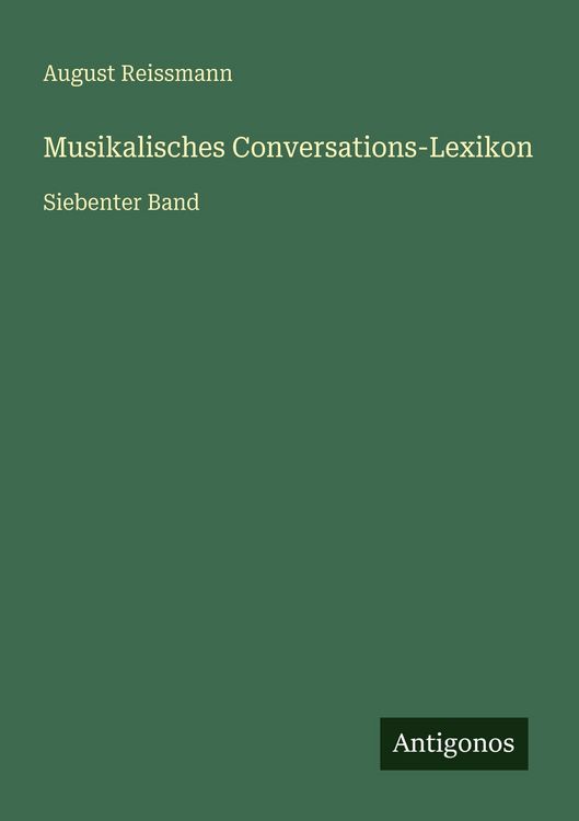 Produktbild: Musikalisches Conversations-Lexikon