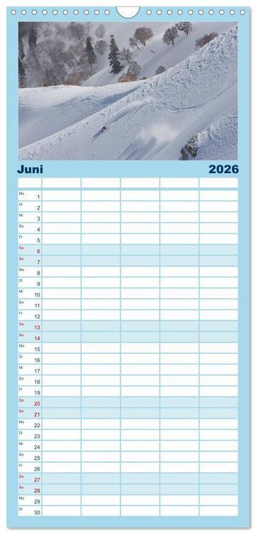 Produktbild: Familienplaner 2026 - Faskination mit 5 Spalten (Wandkalender, 21 x 45 cm) CALVENDO