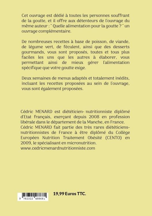 Produktbild: Mes recettes faciles pour la goutte.