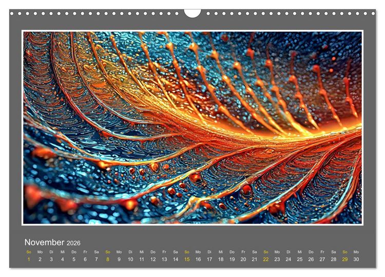 Produktbild: Strukturvisionen (Wandkalender 2026 DIN A3 quer), CALVENDO Monatskalender