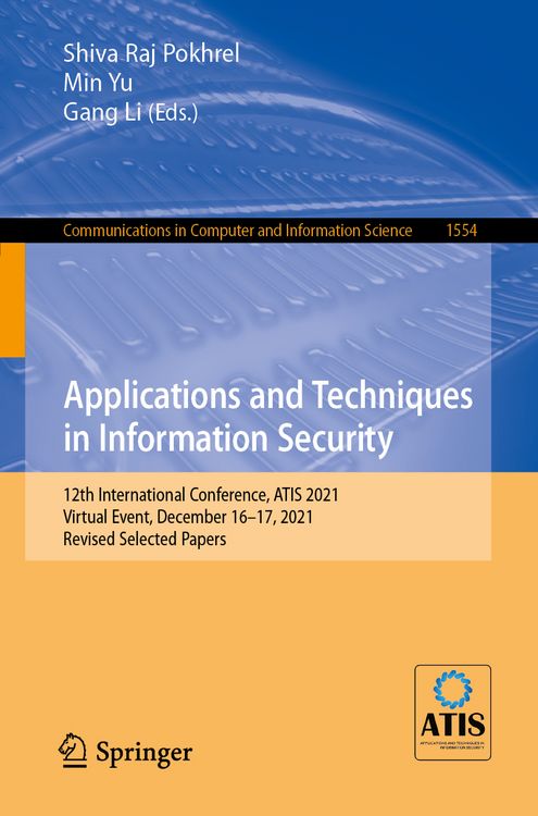 Produktbild: Applications and Techniques in Information Security