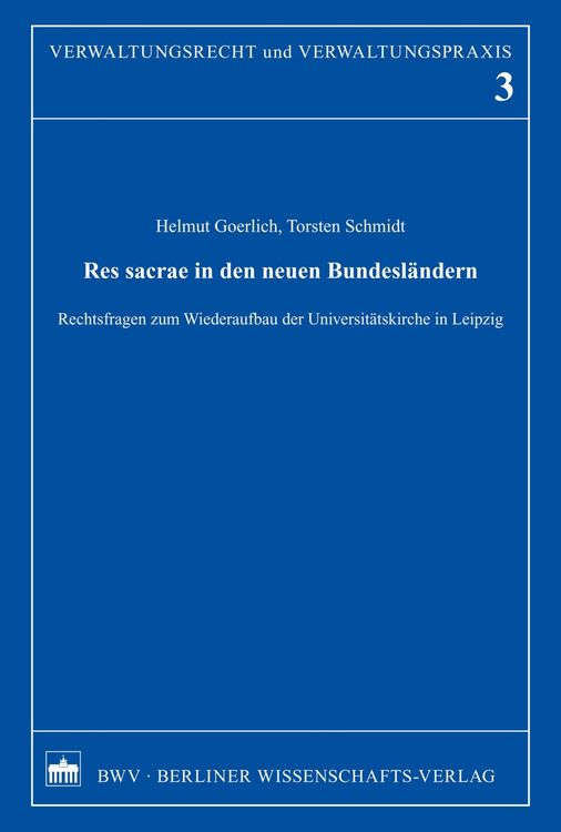 Produktbild: Res sacrae in den neuen Bundesl&auml;ndern
