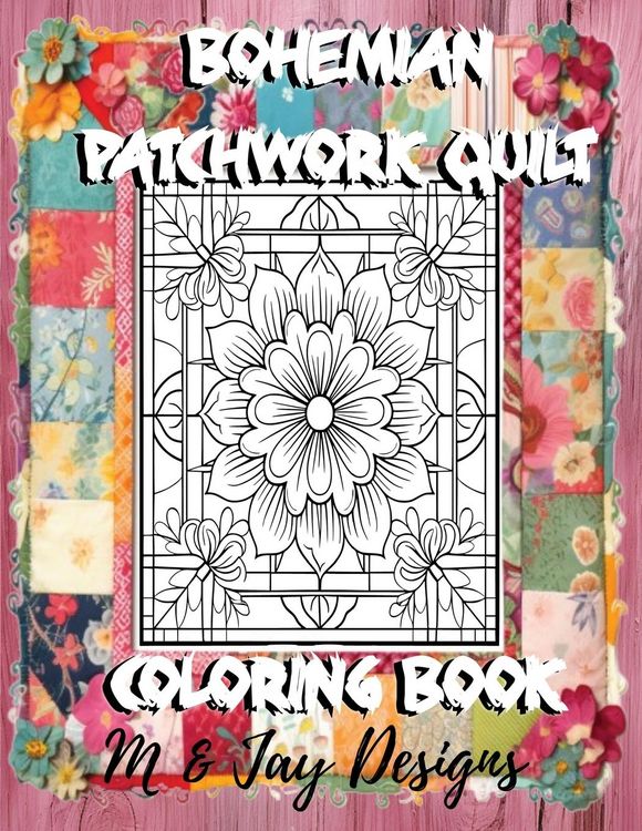 Produktbild: Bohemian Patchwork Quilt Coloring Book
