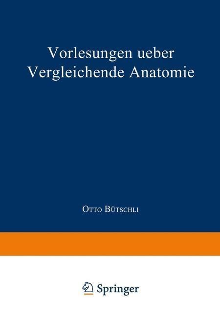 Produktbild: Vorlesungen ueber vergleichende Anatomie