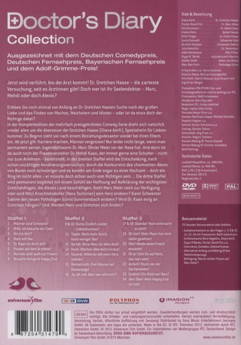 Produktbild: Doctor's Diary - Staffel 1-3 - Komplettbox [6 DVDs]