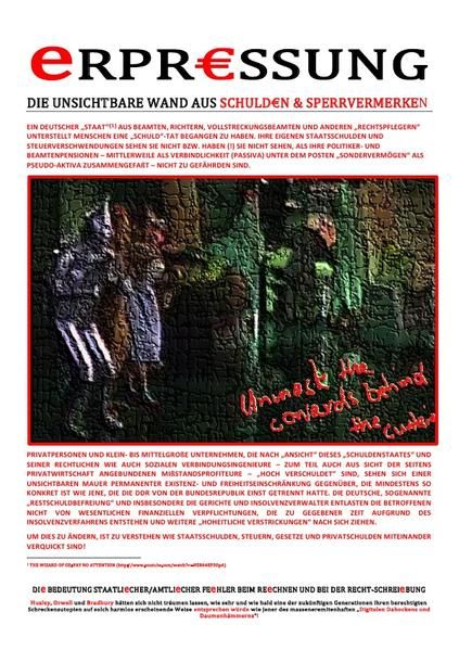 Produktbild: Enteignung / Erpr&euro;ssung (die Unsichtbare Wand Aus Schuld&euro;n &amp; Sperrvermerken)