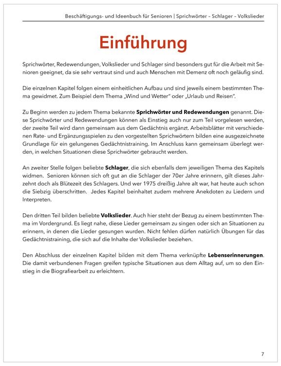 Produktbild: Das gro&szlig;e Besch&auml;ftigungsbuch f&uuml;r Senioren. Auch mit Demenz. Sprichw&ouml;rter - Schlager - Volkslieder. Die besten Besch&auml;ftigungen und Ideen f&uuml;r Senioren. Mit Kopiervorlagen