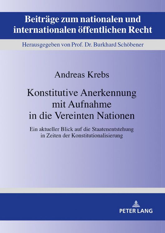 Produktbild: Konstitutive Anerkennung mit Aufnahme in die Vereinten Nationen
