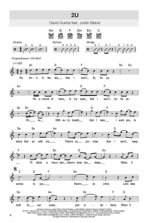 Produktbild: Hitbook 2 - 100 Charthits f&uuml;r Gitarre