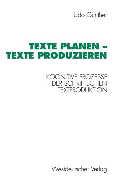 Produktbild: Texte planen &mdash; Texte produzieren