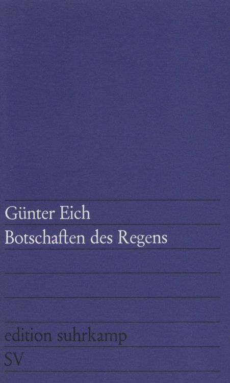 Produktbild: Botschaften des Regens
