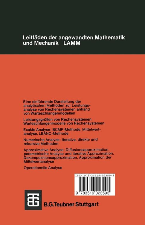 Produktbild: Analyse von Rechensystemen