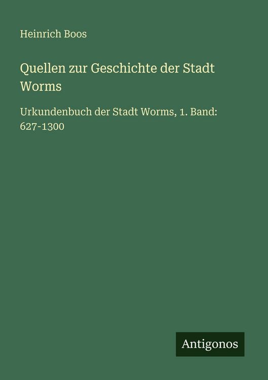 Produktbild: Quellen zur Geschichte der Stadt Worms