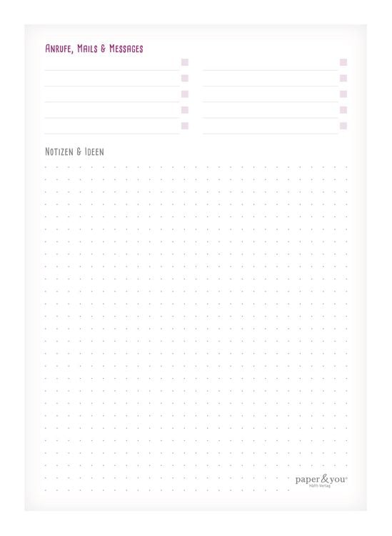 Produktbild: Paper&you Block A5 Tagesplaner [Rainbow]