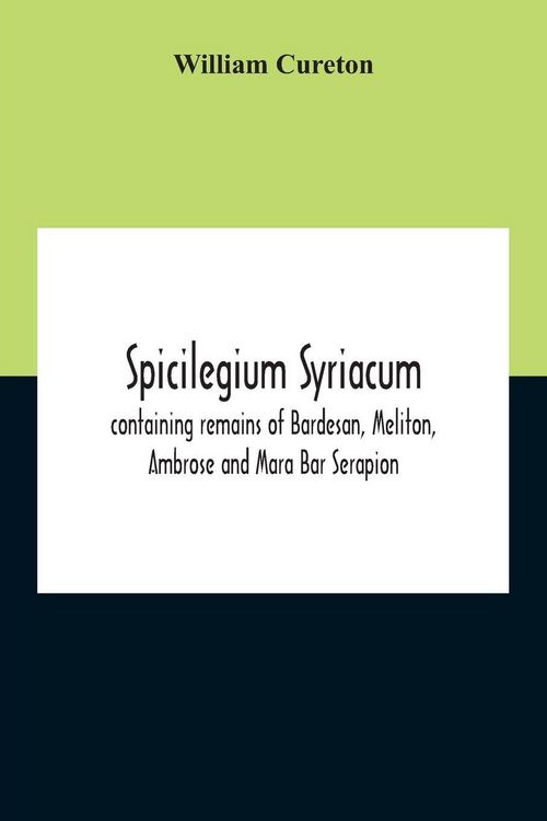 Produktbild: Spicilegium Syriacum