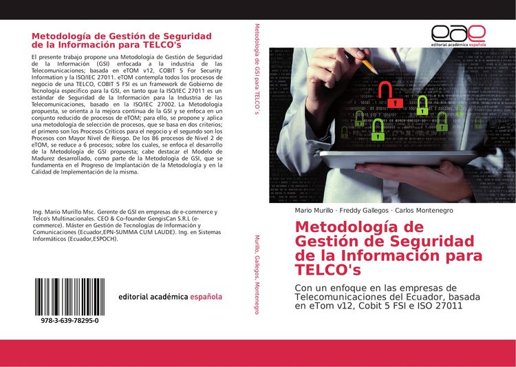 Produktbild: Metodolog&iacute;a de Gesti&oacute;n de Seguridad de la Informaci&oacute;n para TELCO's