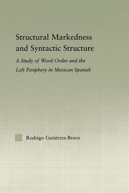 Produktbild: Structural Markedness and Syntactic Structure