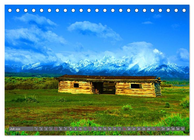 Produktbild: Wyoming &bull; Impressionen (Tischkalender 2026 DIN A5 quer), CALVENDO Monatskalender