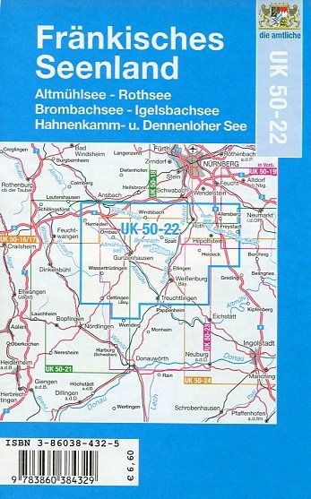 Produktbild: Fr&auml;nkisches Seenland 1 : 50 000