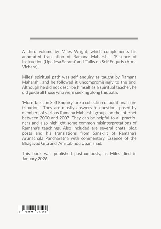 Produktbild: More Talks on Self Enquiry (Atma Vichara)