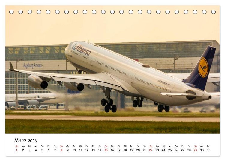 Produktbild: Airliner in M&uuml;nchen / 2026 (Tischkalender 2026 DIN A5 quer), CALVENDO Monatskalender