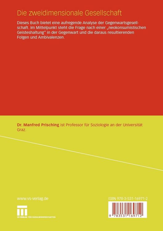 Produktbild: Die zweidimensionale Gesellschaft