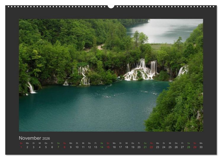 Produktbild: FALLENDE WASSER (Wandkalender 2026 DIN A2 quer), CALVENDO Monatskalender