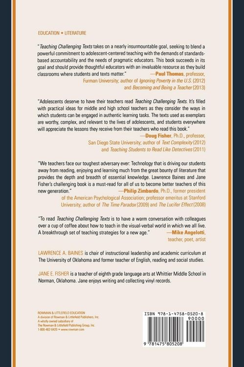 Produktbild: Teaching Challenging Texts