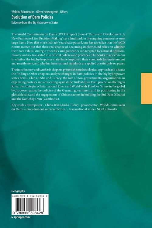 Produktbild: Evolution of Dam Policies