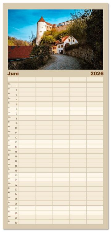 Produktbild: Familienplaner 2026 - Bautzen neu erleben - Monat f&uuml;r Monat urban eingefangen mit 5 Spalten (Wandkalender, 21 x 45 cm) CALVENDO
